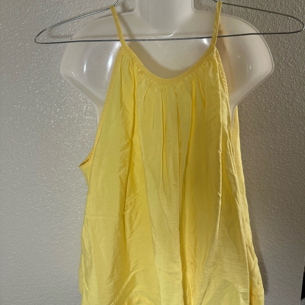 Yellow halter top